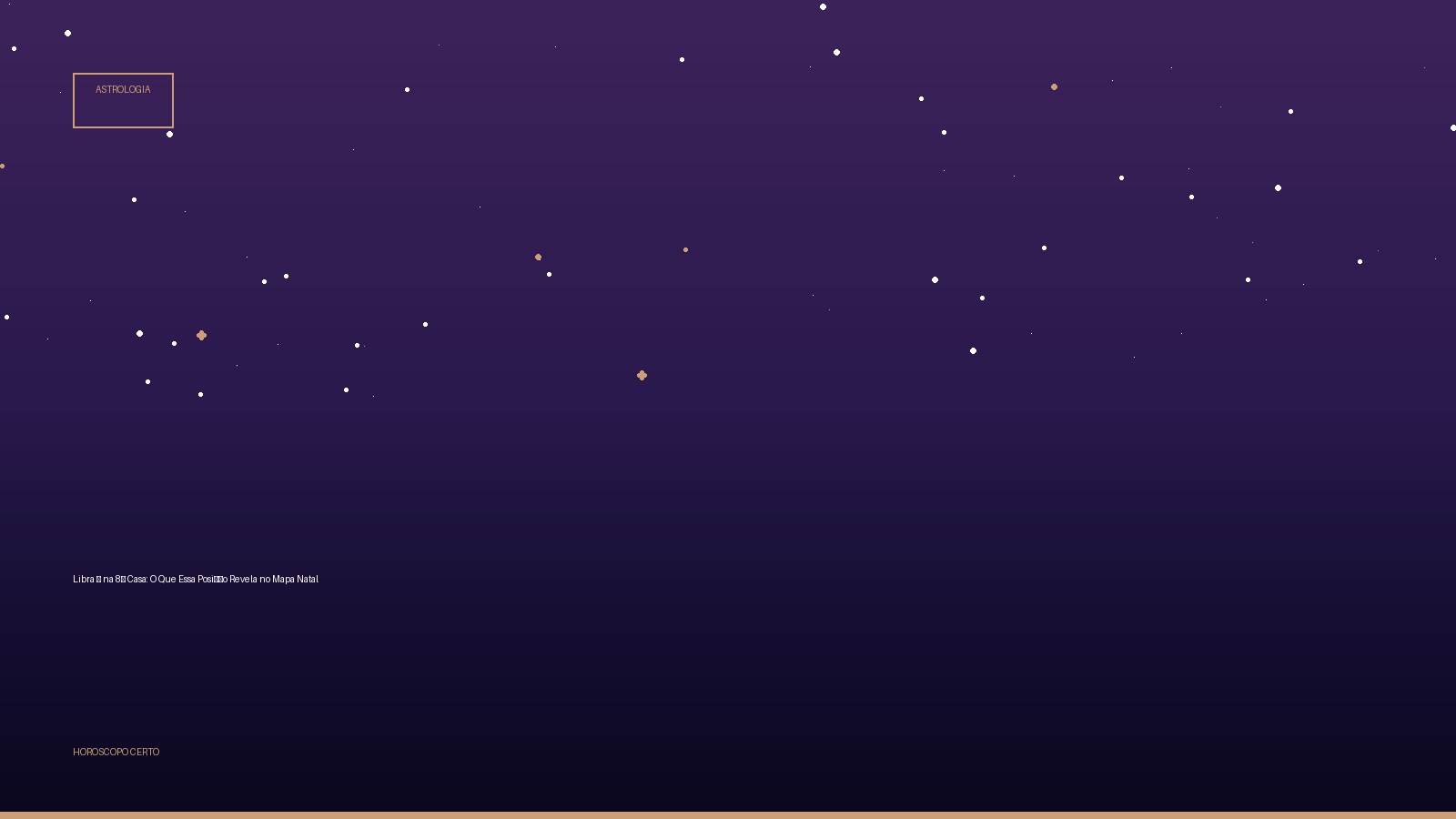 Libra ♎ na 8ª Casa: O Que Essa Posição Revela no Mapa Natal — Astrologia no Horoscopo Certo