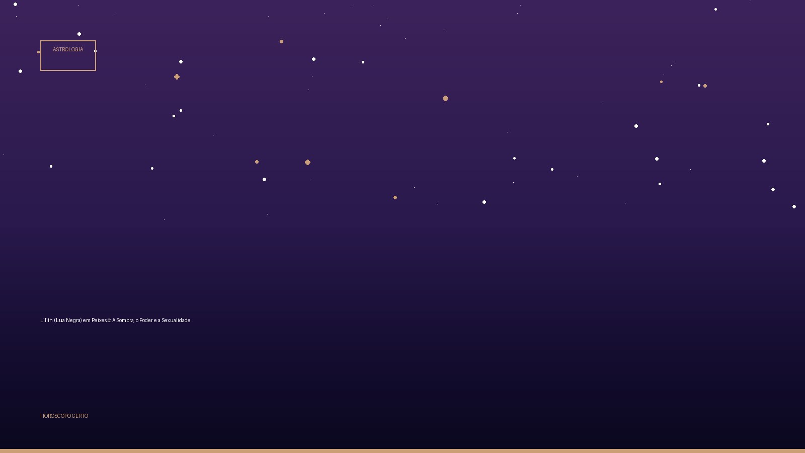 Lilith (Lua Negra) em Peixes ♓: A Sombra, o Poder e a Sexualidade — Astrologia no Horoscopo Certo