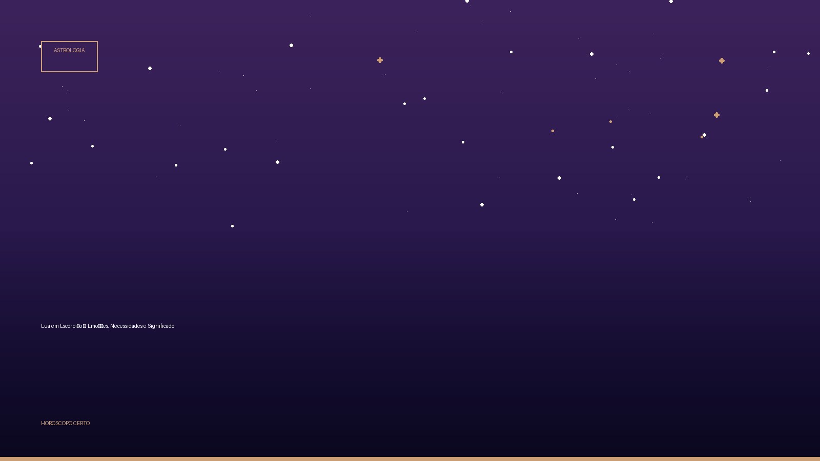 Lua em Escorpião ♏: Emoções, Necessidades e Significado — Astrologia no Horoscopo Certo