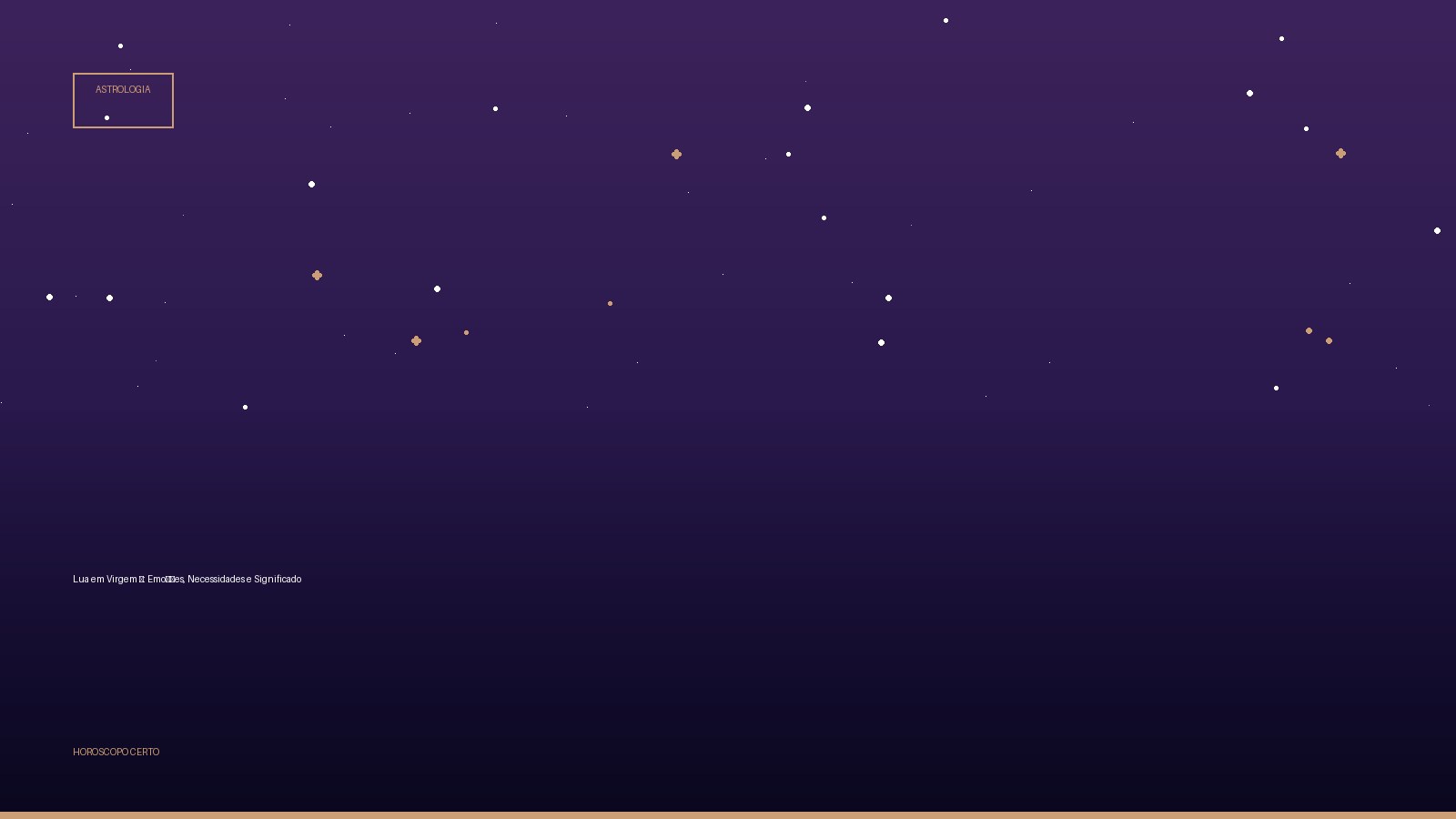 Lua em Virgem ♍: Emoções, Necessidades e Significado — Astrologia no Horoscopo Certo