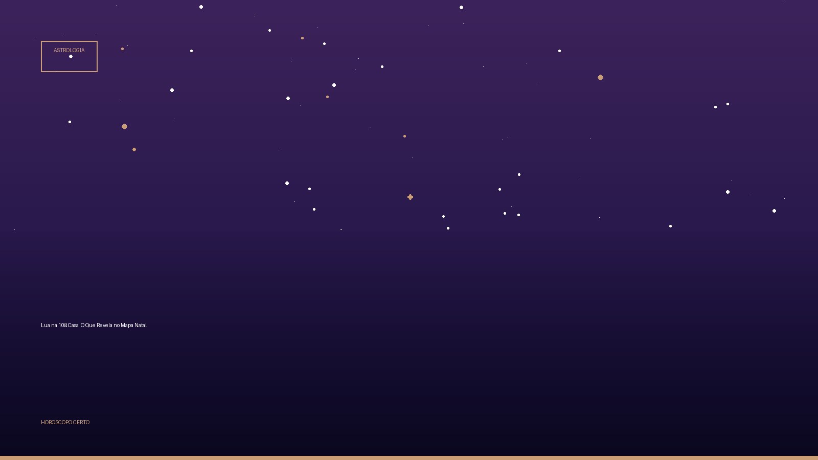 Lua na 10ª Casa: O Que Revela no Mapa Natal — Astrologia no Horoscopo Certo