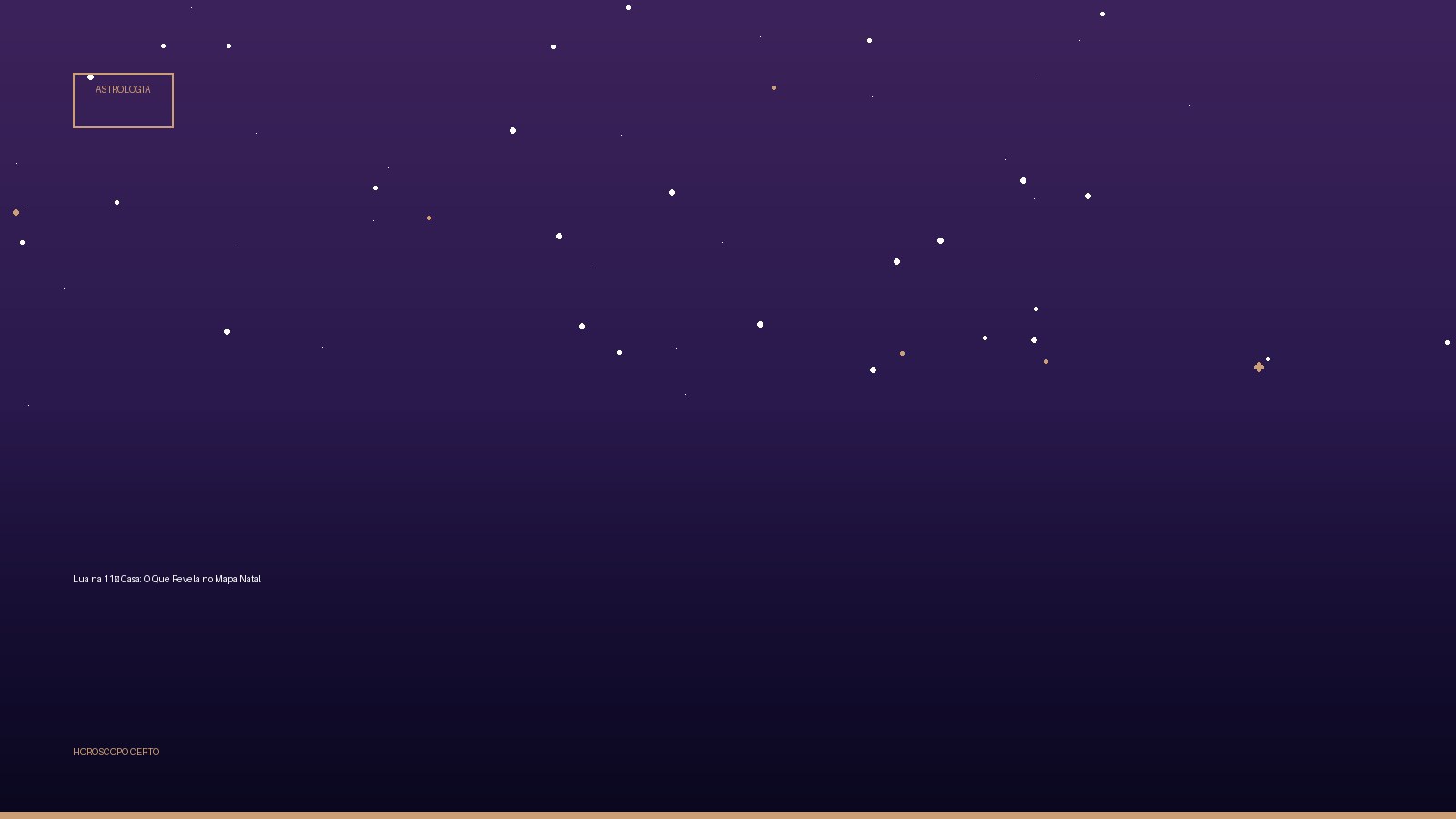 Lua na 11ª Casa: O Que Revela no Mapa Natal — Astrologia no Horoscopo Certo