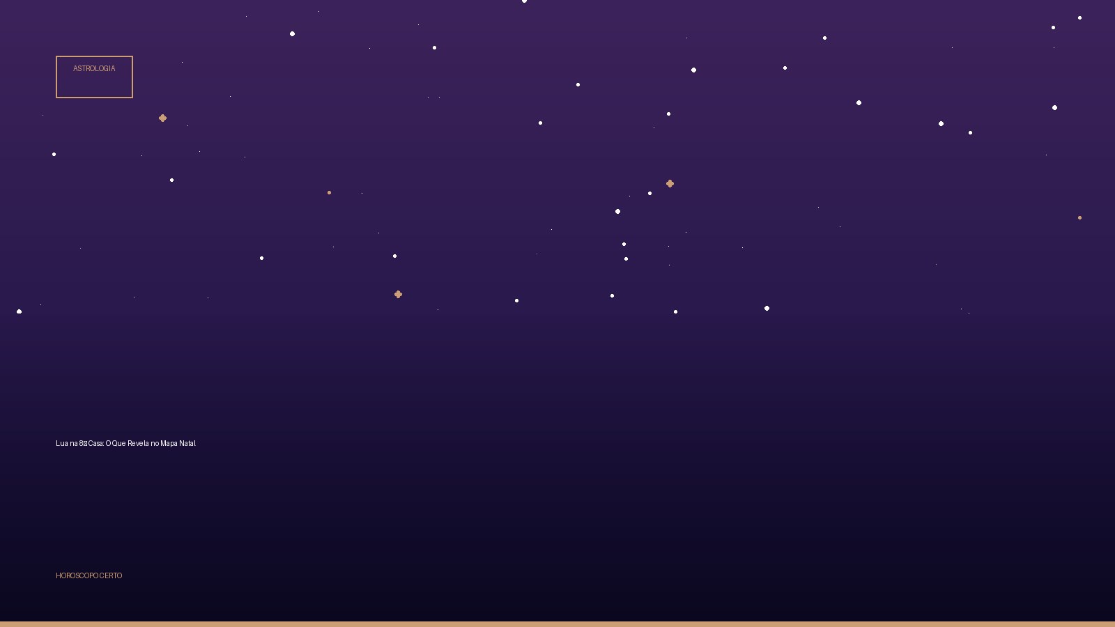 Lua na 8ª Casa: O Que Revela no Mapa Natal — Astrologia no Horoscopo Certo