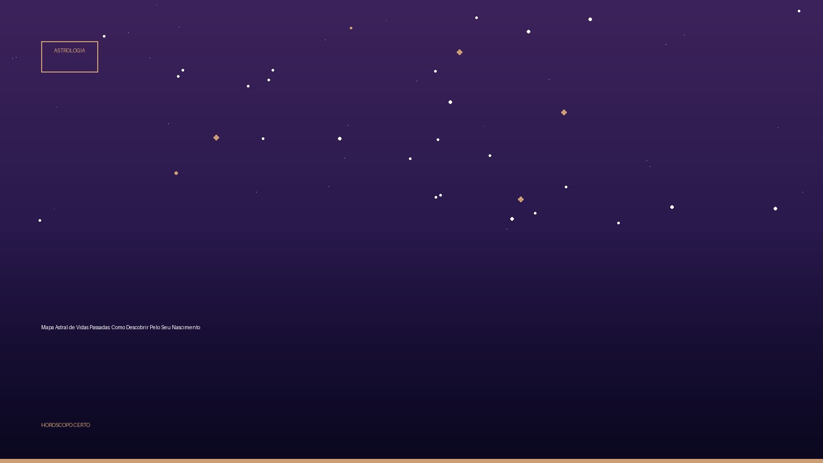 Mapa Astral de Vidas Passadas: Como Descobrir Pelo Seu Nascimento — Astrologia no Horoscopo Certo