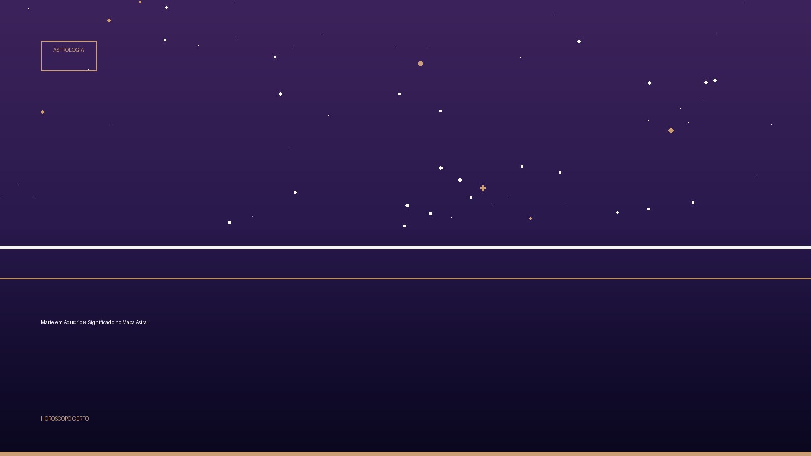 Marte em Aquário ♒: Significado no Mapa Astral — Astrologia no Horoscopo Certo
