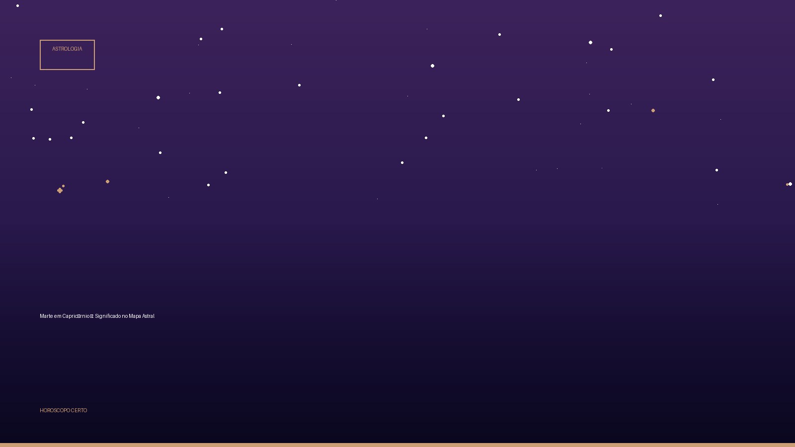 Marte em Capricórnio ♑: Significado no Mapa Astral — Astrologia no Horoscopo Certo