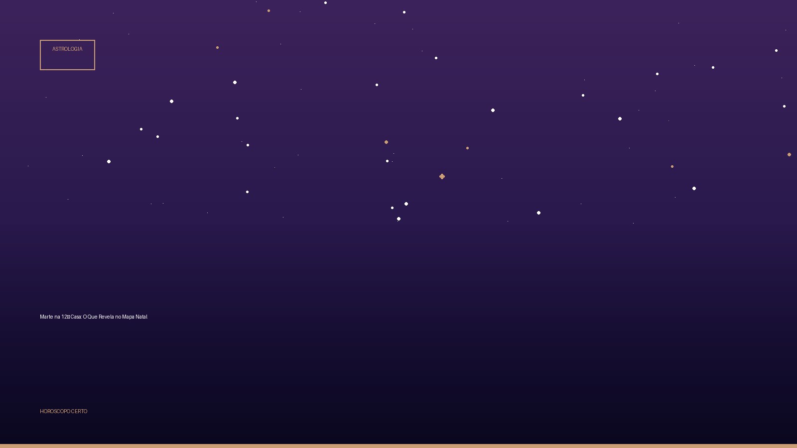 Marte na 12ª Casa: O Que Revela no Mapa Natal — Astrologia no Horoscopo Certo
