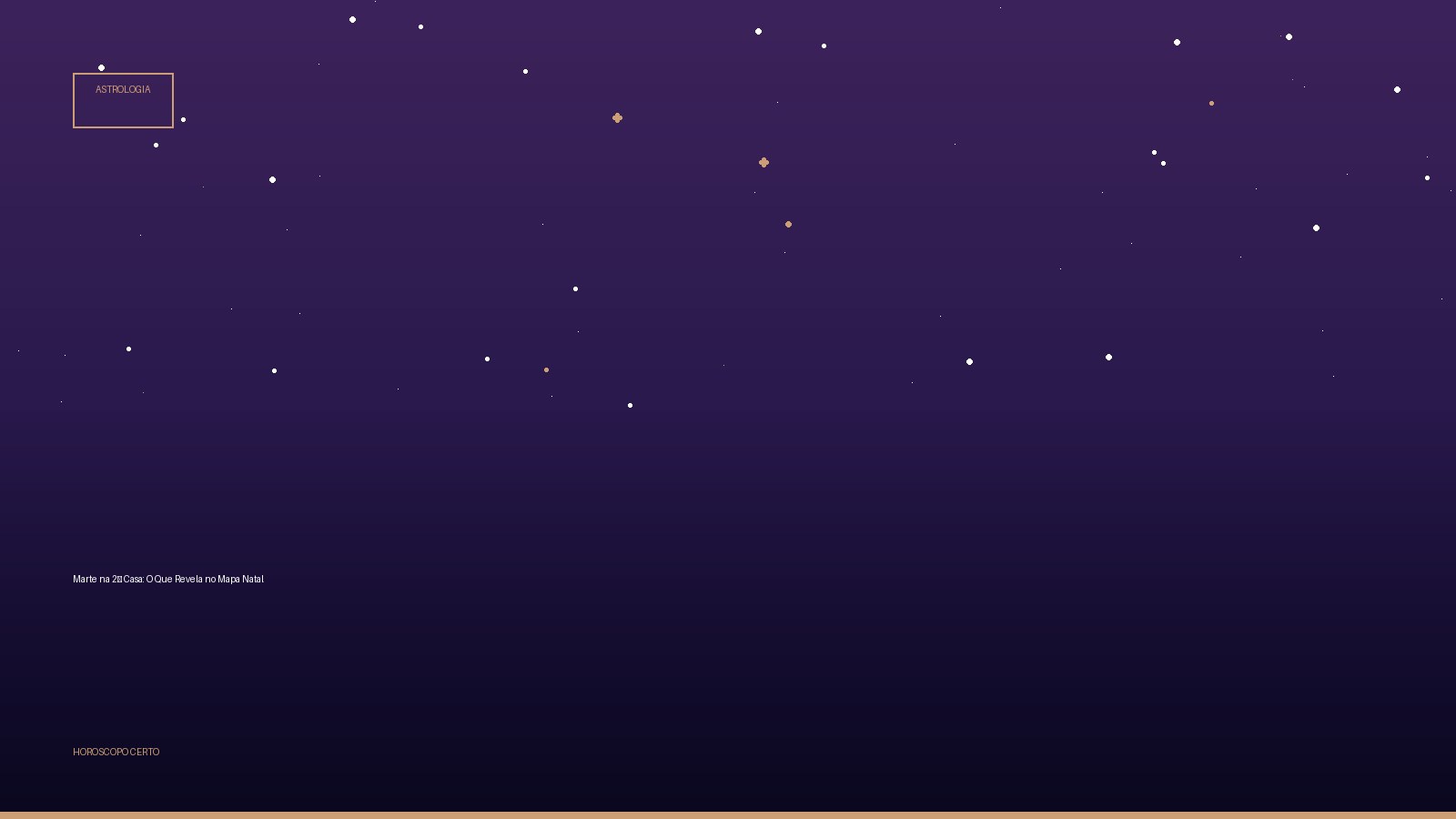 Marte na 2ª Casa: O Que Revela no Mapa Natal — Astrologia no Horoscopo Certo