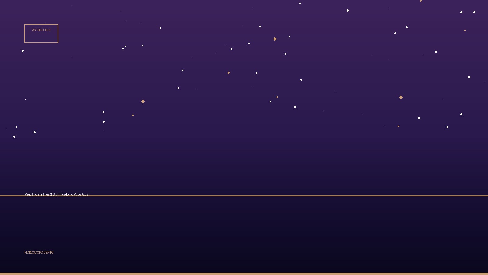 Mercúrio em Áries ♈: Significado no Mapa Astral — Astrologia no Horoscopo Certo