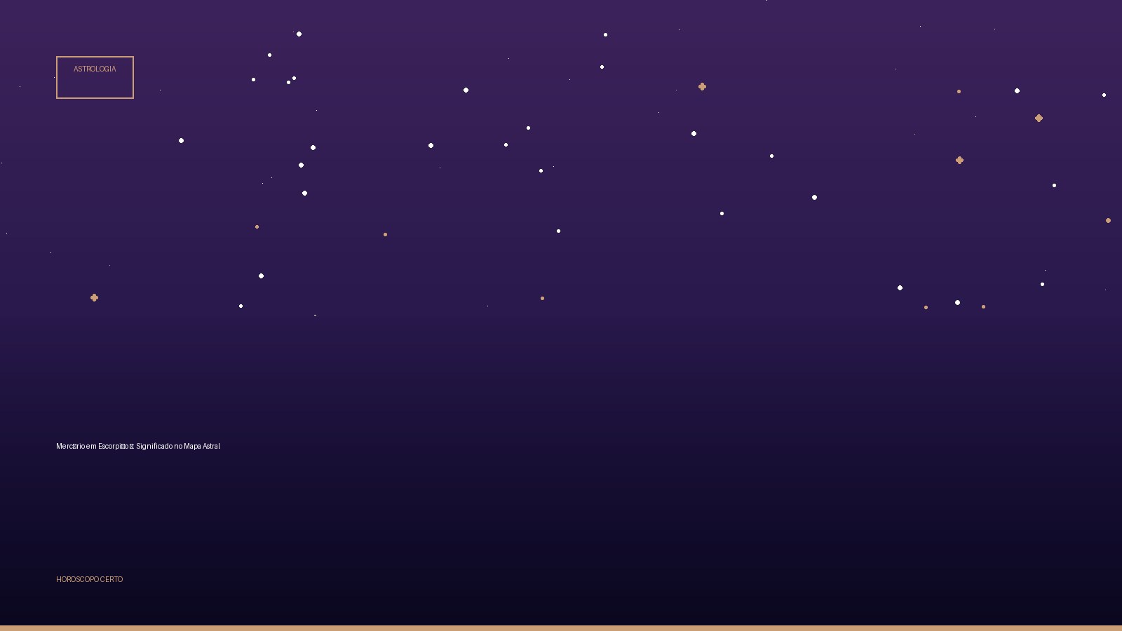 Mercúrio em Escorpião ♏: Significado no Mapa Astral — Astrologia no Horoscopo Certo