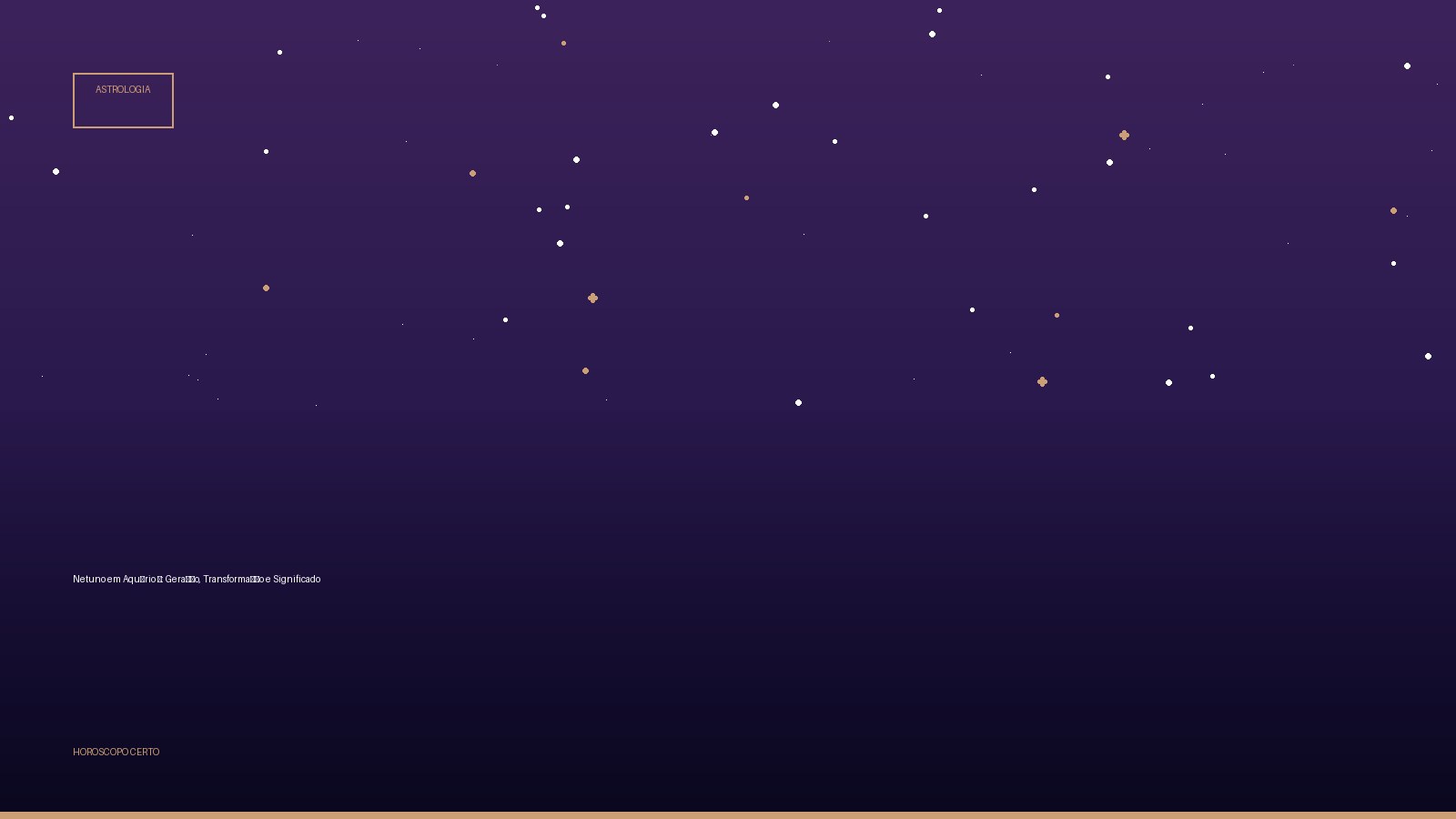 Netuno em Aquário ♒: Geração, Transformação e Significado — Astrologia no Horoscopo Certo