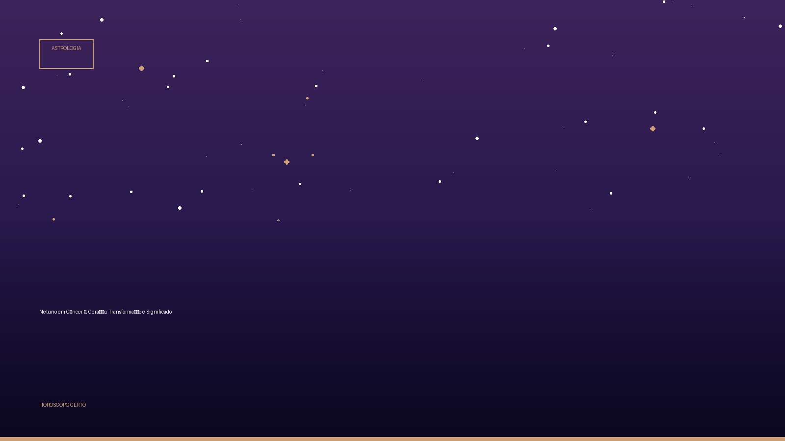 Netuno em Câncer ♋: Geração, Transformação e Significado — Astrologia no Horoscopo Certo