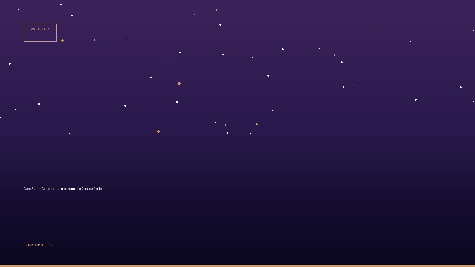 Nodo Sul em Câncer ♋: Herança Kármica e Zona de Conforto — Astrologia no Horoscopo Certo