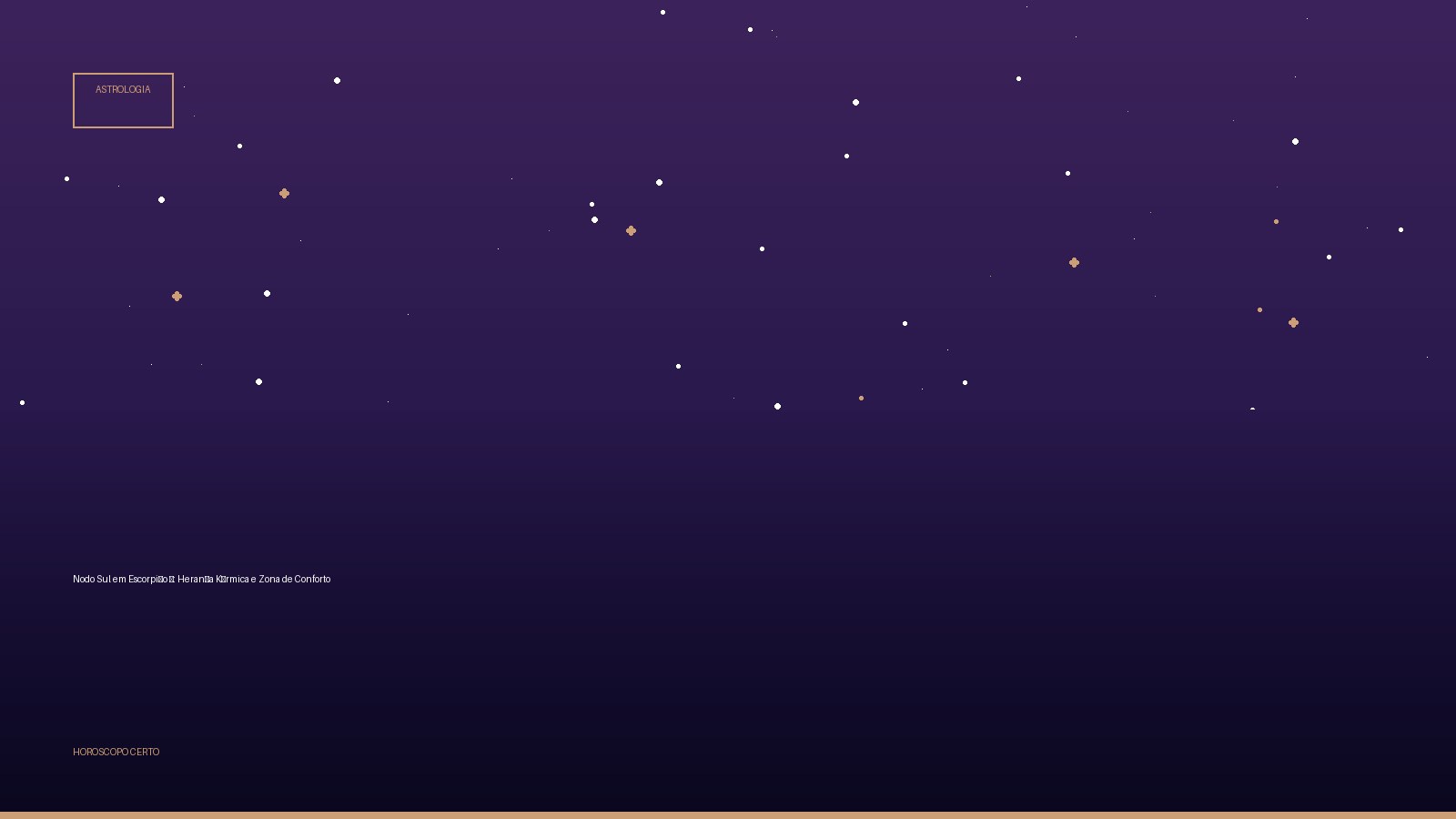 Nodo Sul em Escorpião ♏: Herança Kármica e Zona de Conforto — Astrologia no Horoscopo Certo