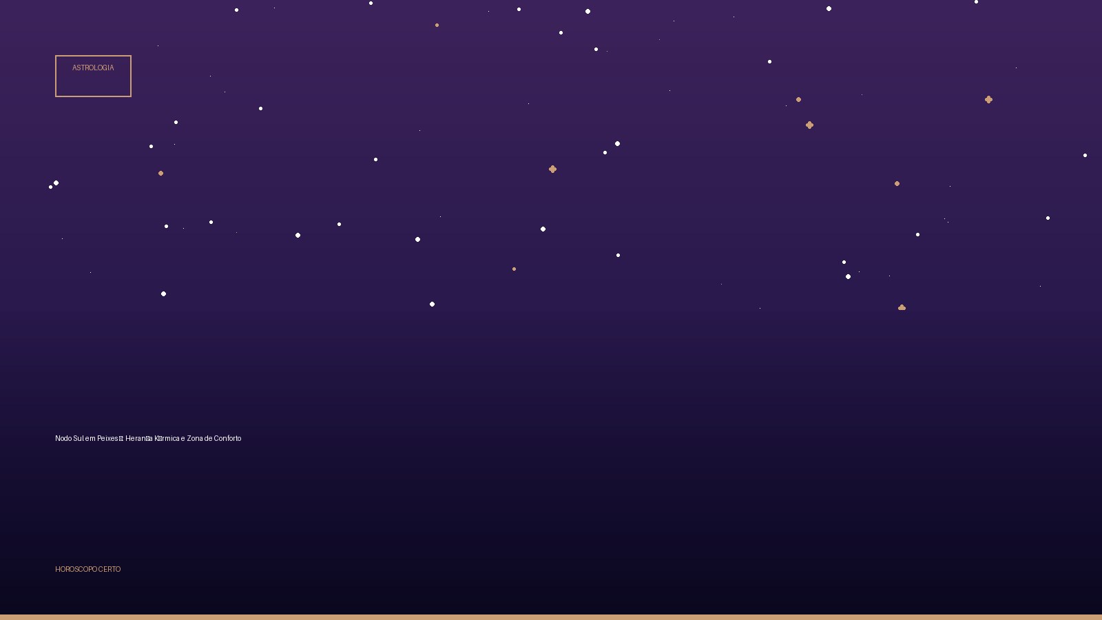 Nodo Sul em Peixes ♓: Herança Kármica e Zona de Conforto — Astrologia no Horoscopo Certo