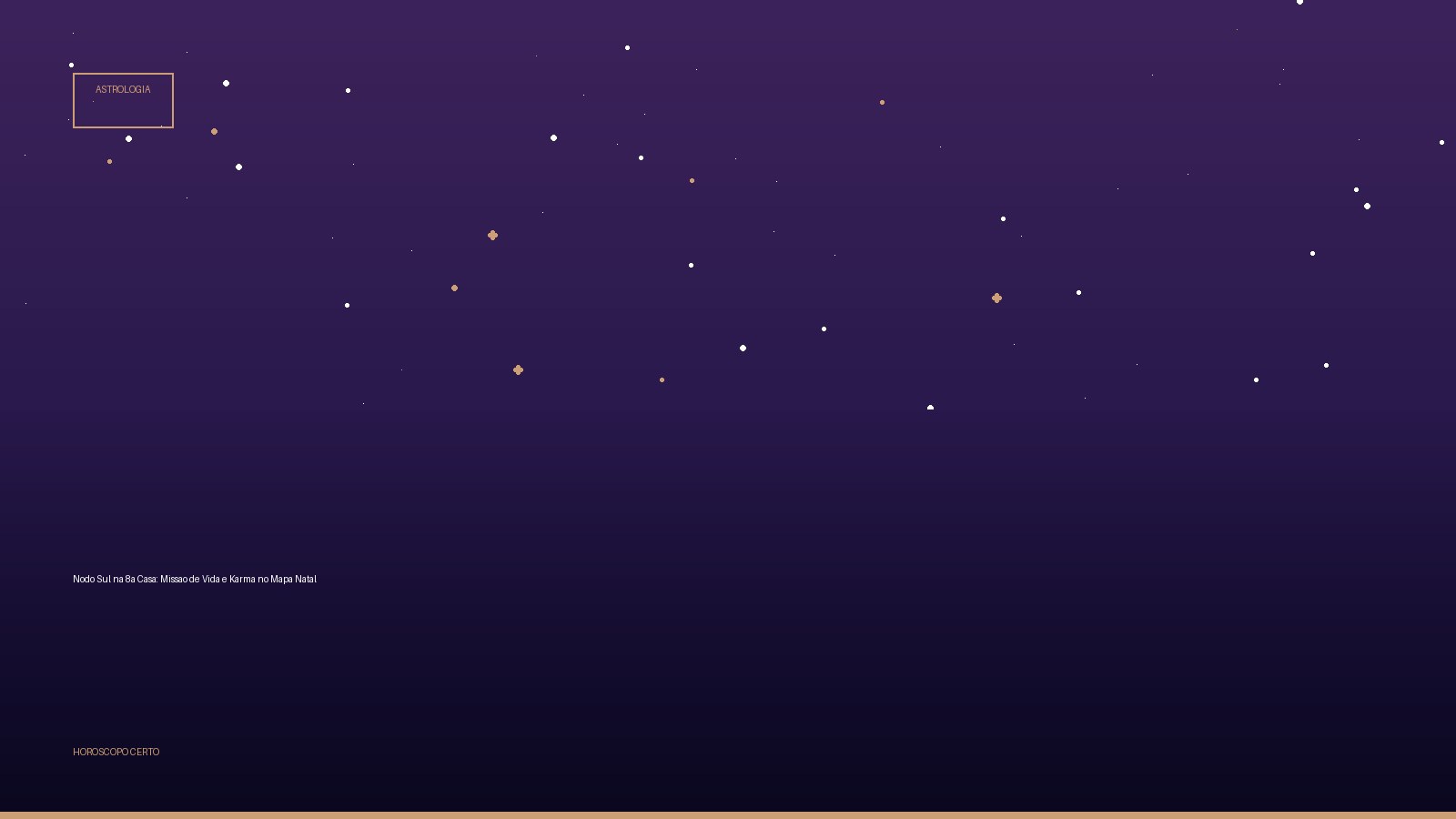 Nodo Sul na 8a Casa: Missao de Vida e Karma no Mapa Natal — Astrologia no Horoscopo Certo