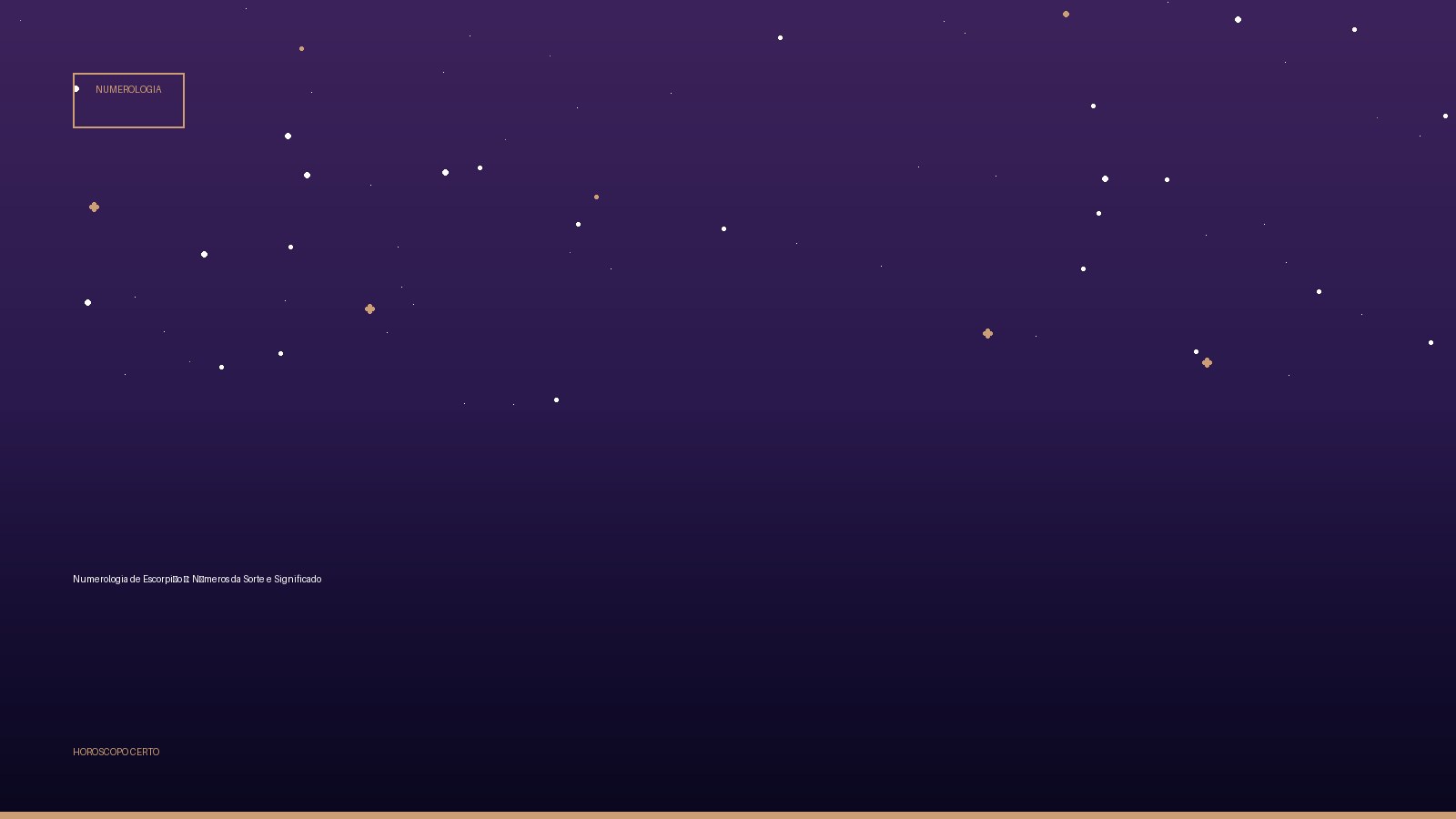 Numerologia de Escorpião ♏: Números da Sorte e Significado — Numerologia no Horoscopo Certo