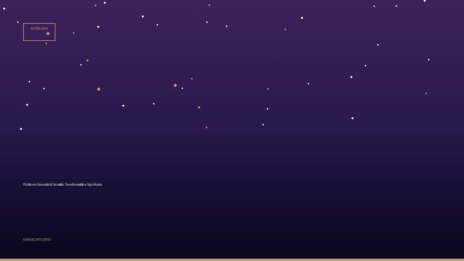 Plutão em Escorpião ♏: Geração, Transformação e Significado — Astrologia no Horoscopo Certo