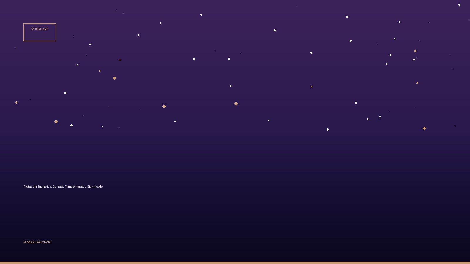 Plutão em Sagitário ♐: Geração, Transformação e Significado — Astrologia no Horoscopo Certo