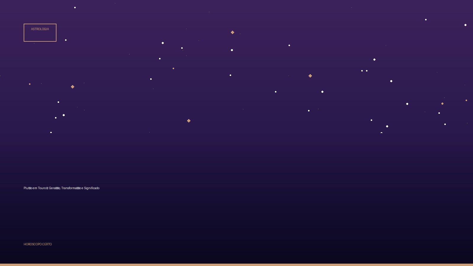 Plutão em Touro ♉: Geração, Transformação e Significado — Astrologia no Horoscopo Certo