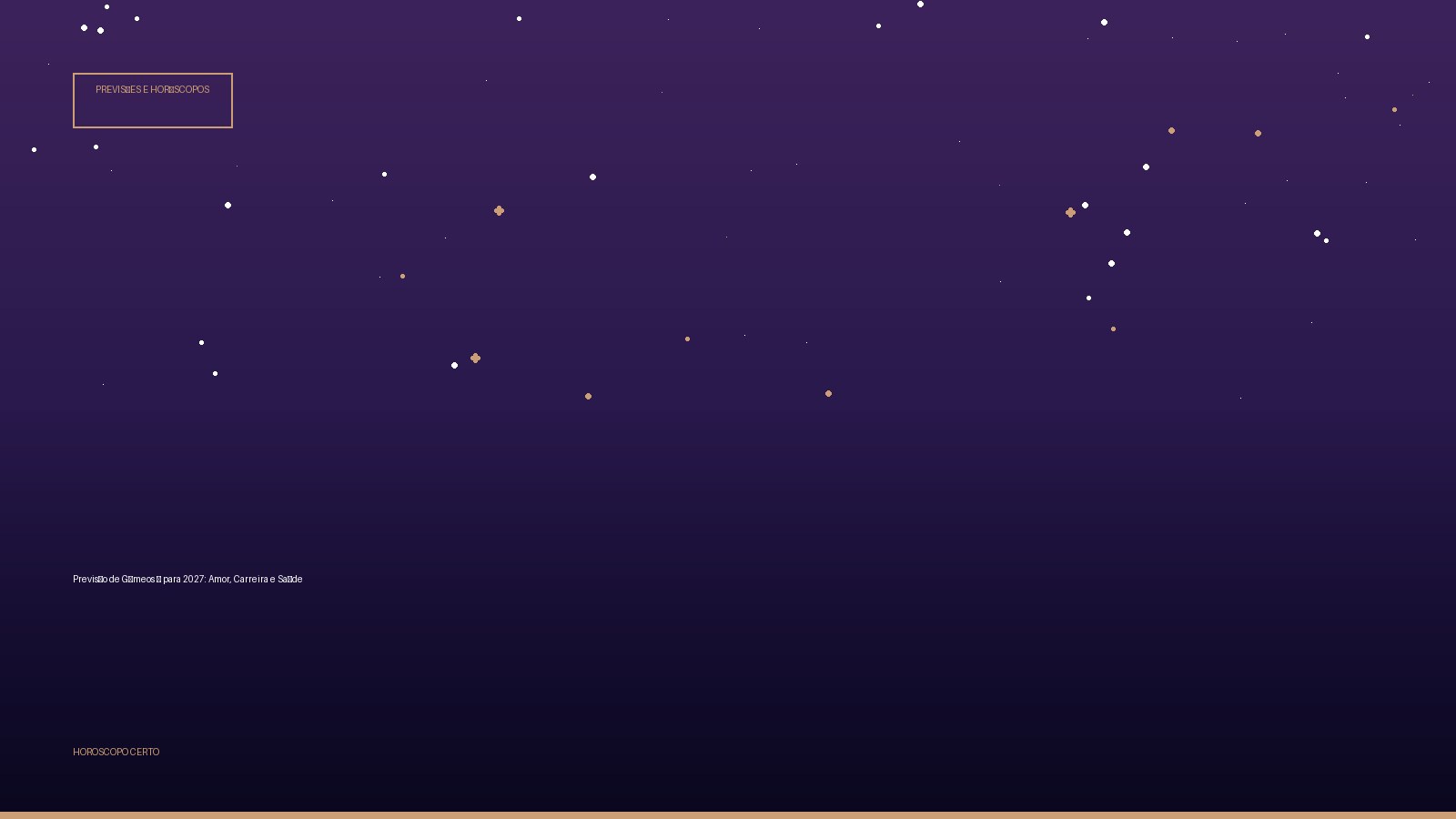 Previsão de Gêmeos ♊ para 2027: Amor, Carreira e Saúde — Previsões e Horóscopos no Horoscopo Certo