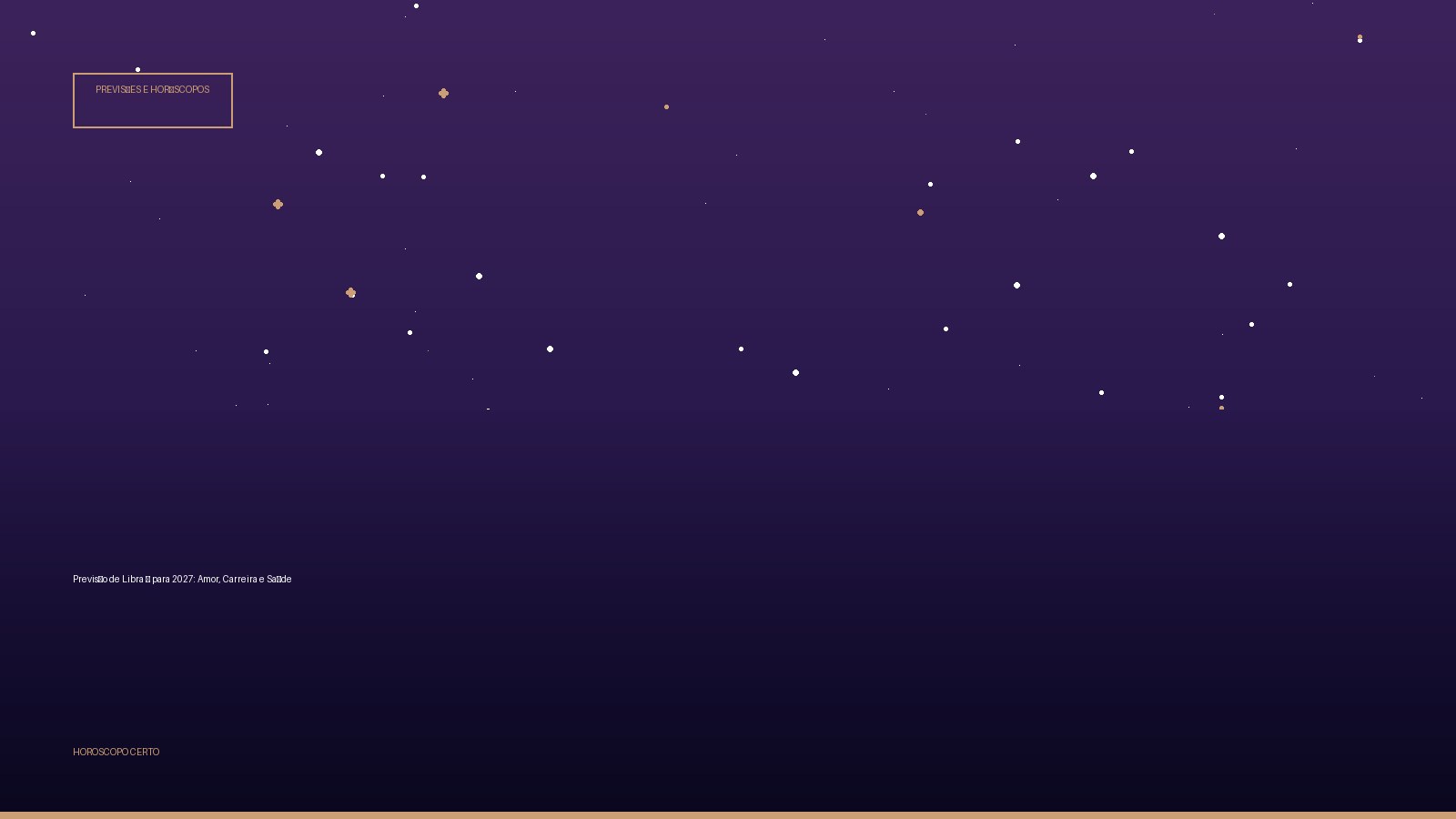 Previsão de Libra ♎ para 2027: Amor, Carreira e Saúde — Previsões e Horóscopos no Horoscopo Certo