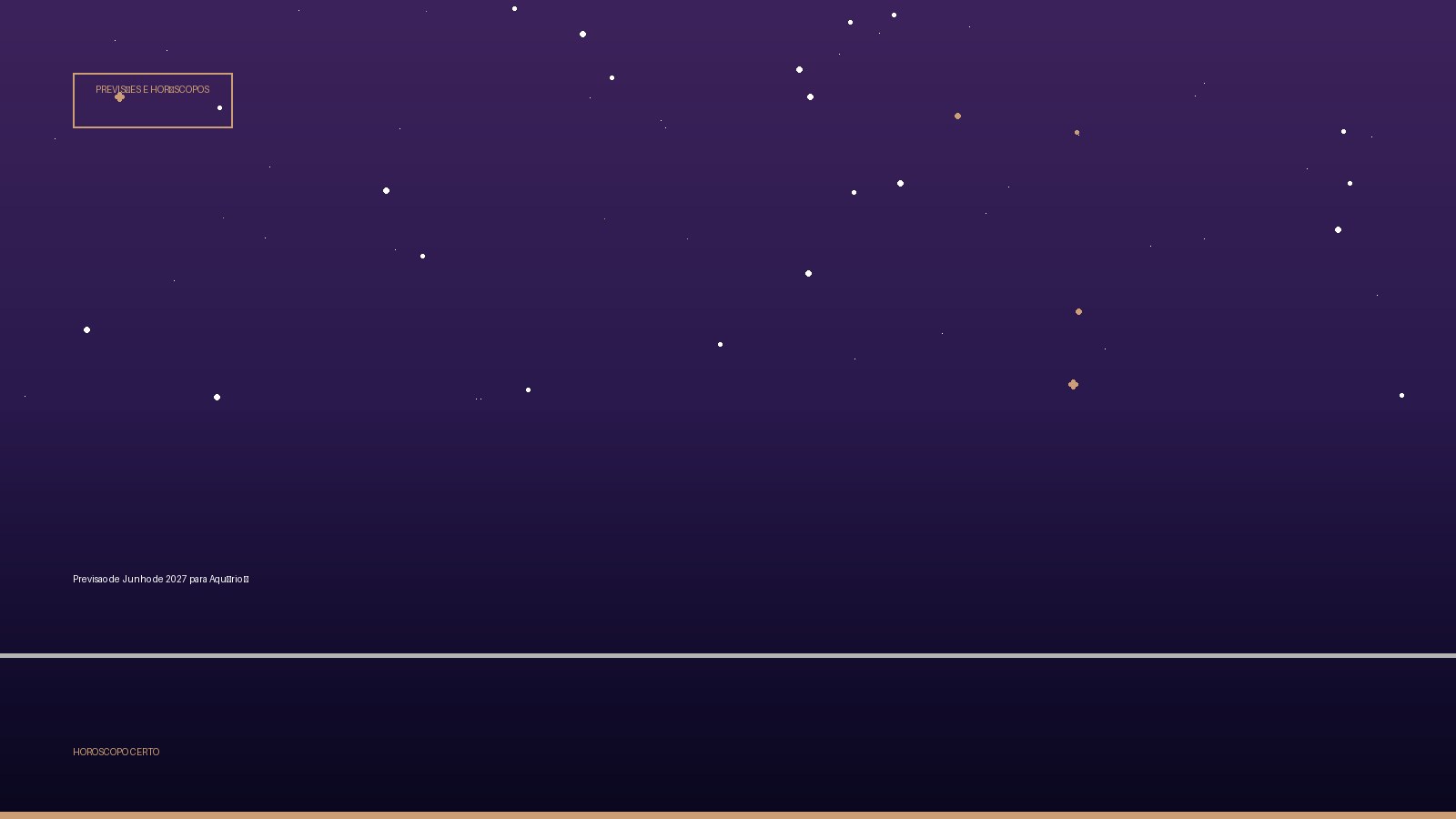 Previsao de Junho de 2027 para Aquário ♒ — Previsões e Horóscopos no Horoscopo Certo