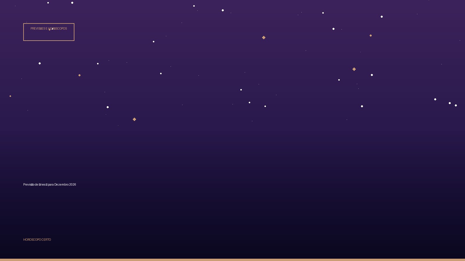 Previsão de Áries ♈ para Dezembro 2026 — Previsões e Horóscopos no Horoscopo Certo