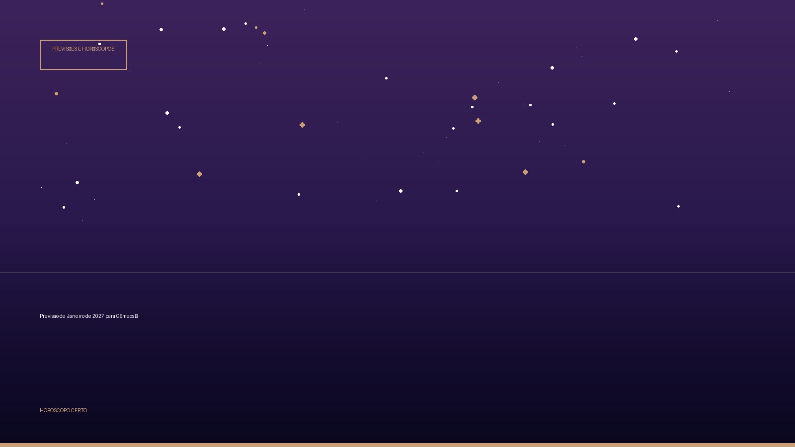 Previsao de Janeiro de 2027 para Gêmeos ♊ — Previsões e Horóscopos no Horoscopo Certo