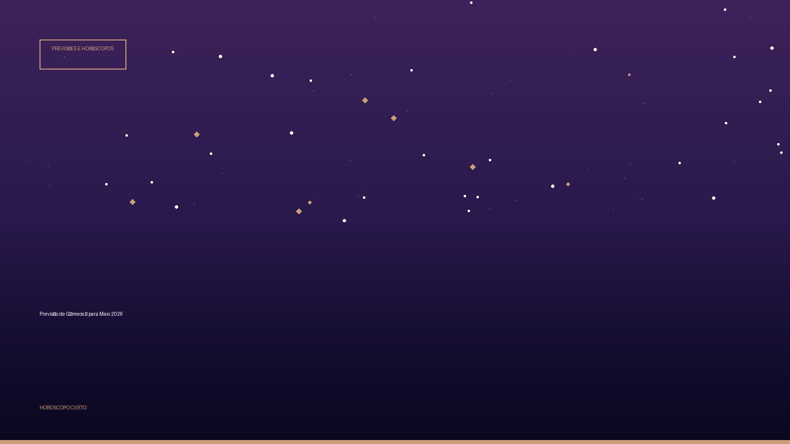 Previsão de Gêmeos ♊ para Maio 2026 — Previsões e Horóscopos no Horoscopo Certo
