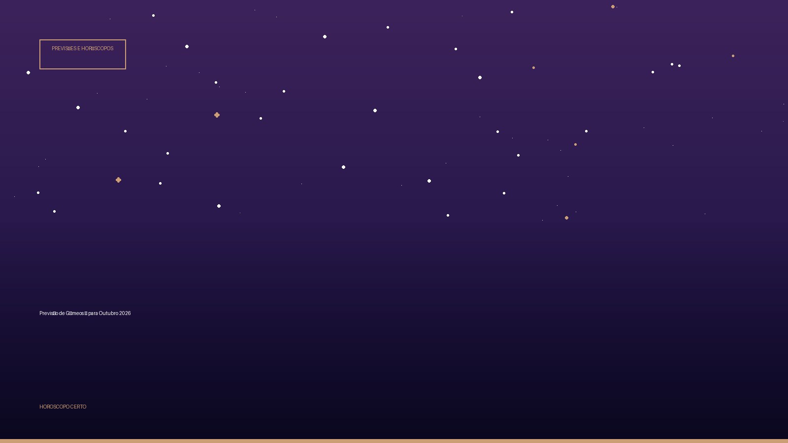 Previsão de Gêmeos ♊ para Outubro 2026 — Previsões e Horóscopos no Horoscopo Certo