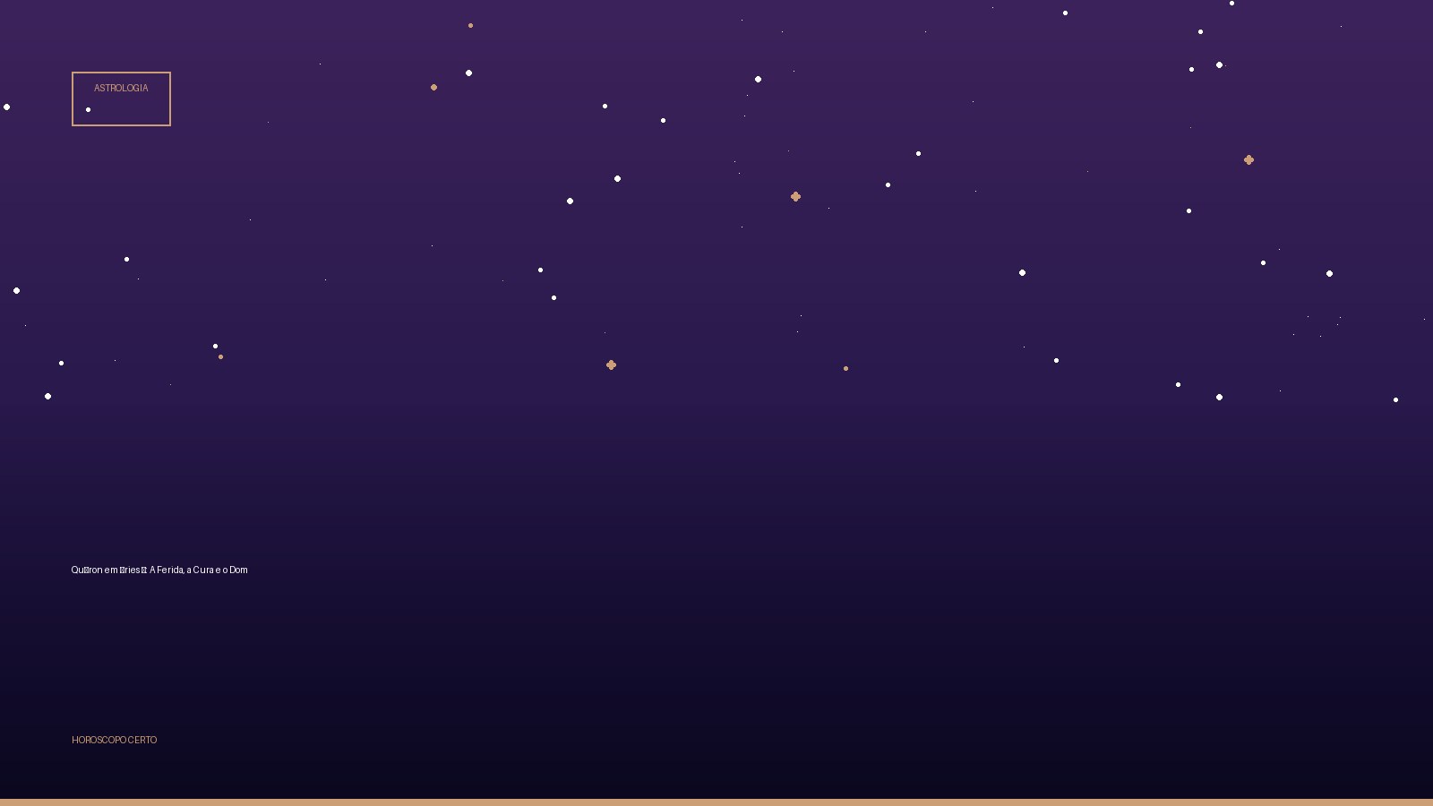 Quíron em Áries ♈: A Ferida, a Cura e o Dom — Astrologia no Horoscopo Certo