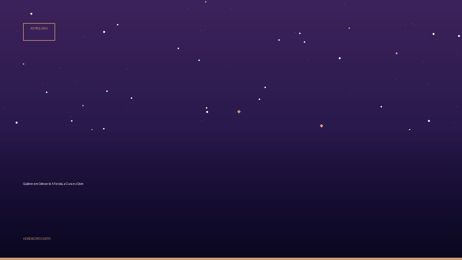 Quíron em Câncer ♋: A Ferida, a Cura e o Dom — Astrologia no Horoscopo Certo