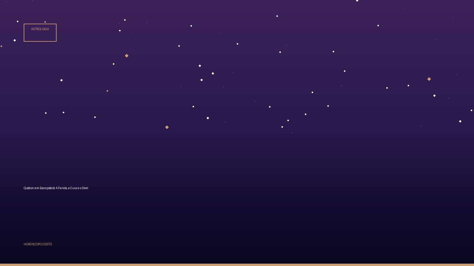 Quíron em Escorpião ♏: A Ferida, a Cura e o Dom — Astrologia no Horoscopo Certo