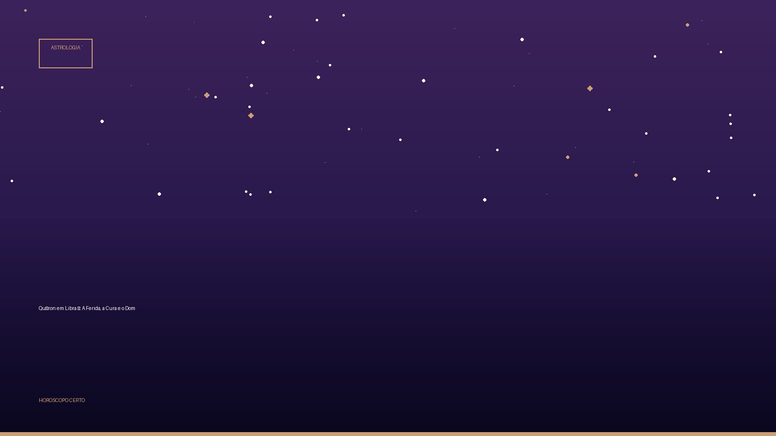 Quíron em Libra ♎: A Ferida, a Cura e o Dom — Astrologia no Horoscopo Certo