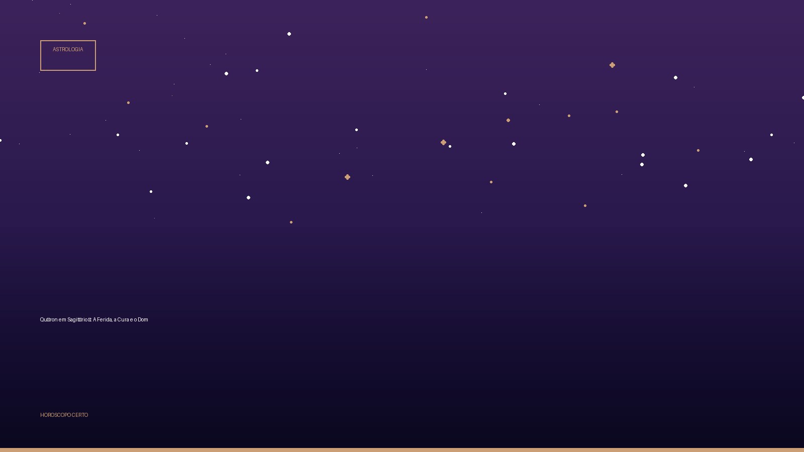Quíron em Sagitário ♐: A Ferida, a Cura e o Dom — Astrologia no Horoscopo Certo
