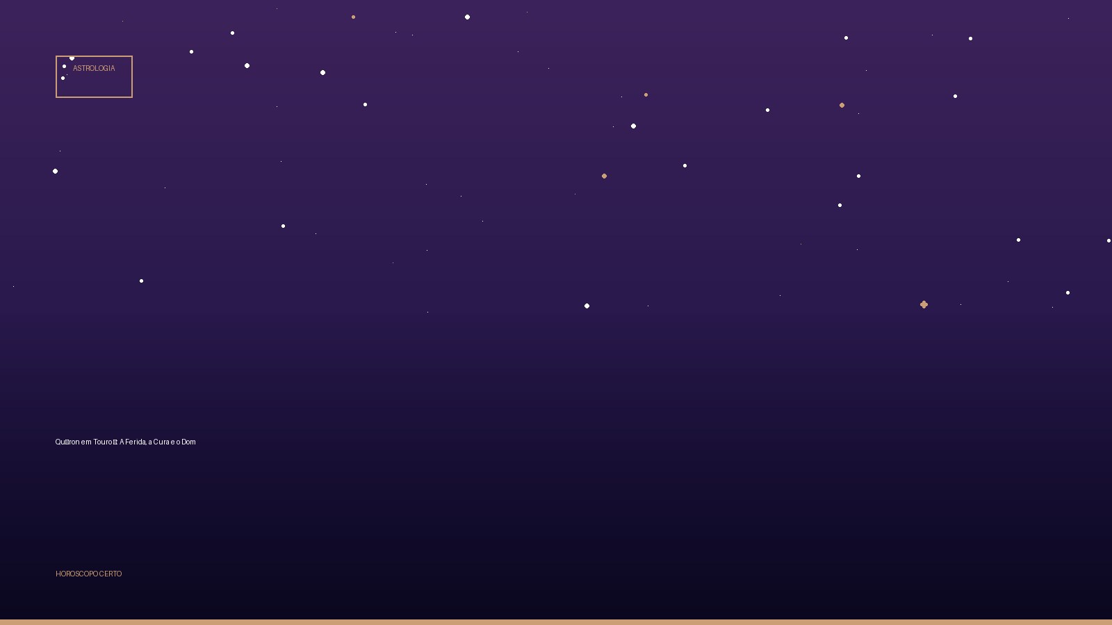 Quíron em Touro ♉: A Ferida, a Cura e o Dom — Astrologia no Horoscopo Certo