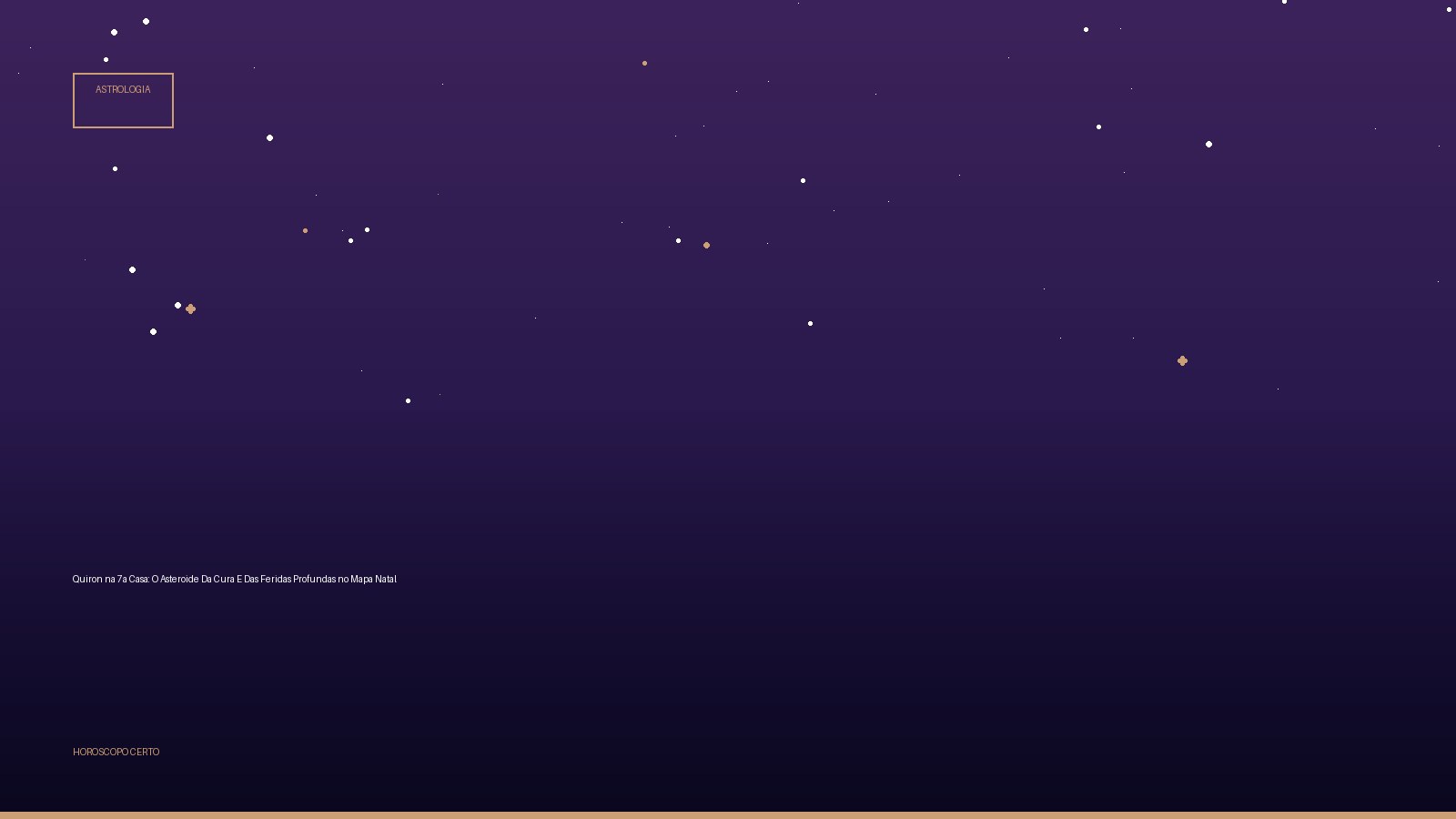 Quiron na 7a Casa: O Asteroide Da Cura E Das Feridas Profundas no Mapa Natal — Astrologia no Horoscopo Certo