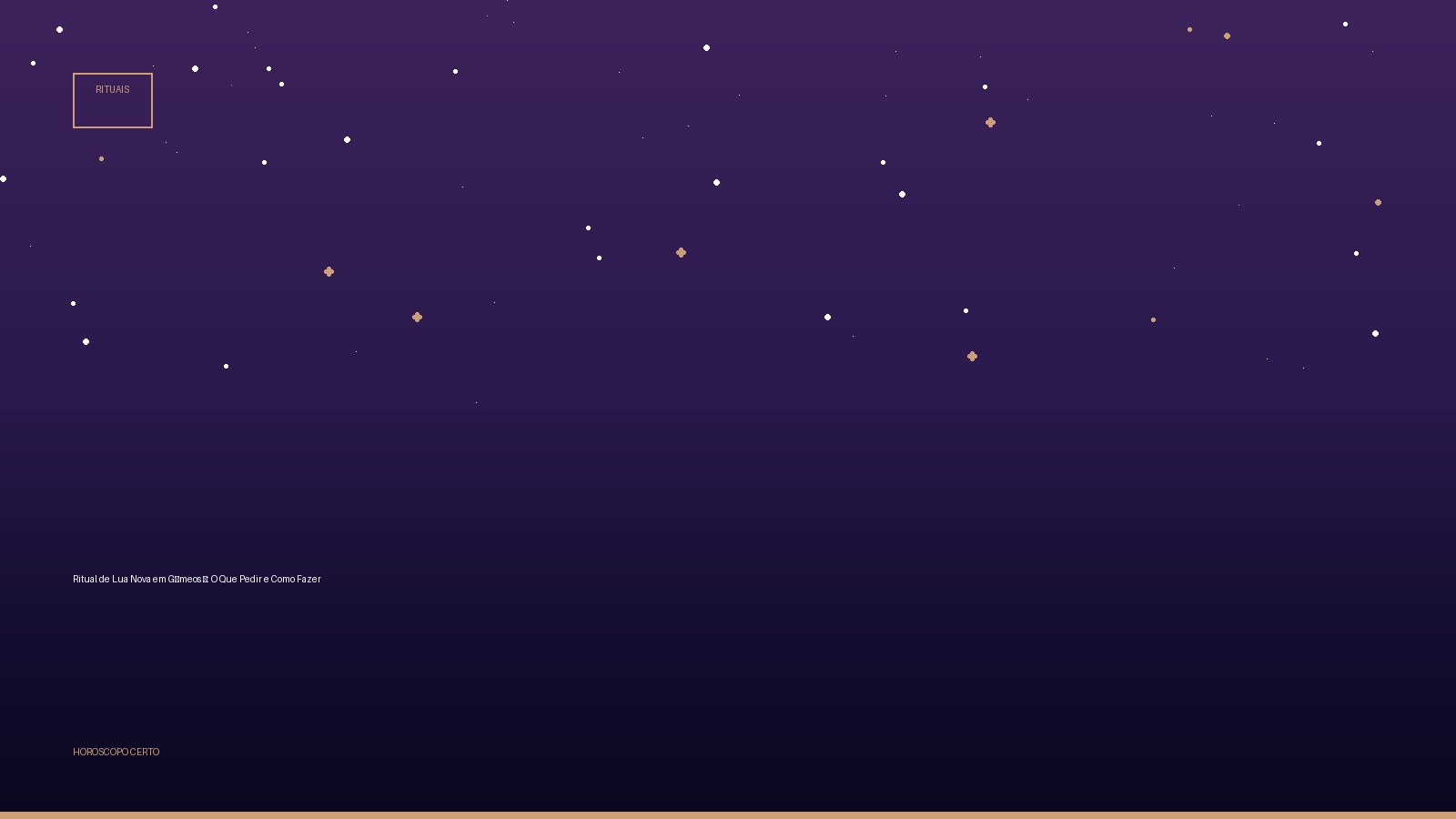 Ritual de Lua Nova em Gêmeos ♊: O Que Pedir e Como Fazer — Rituais no Horoscopo Certo