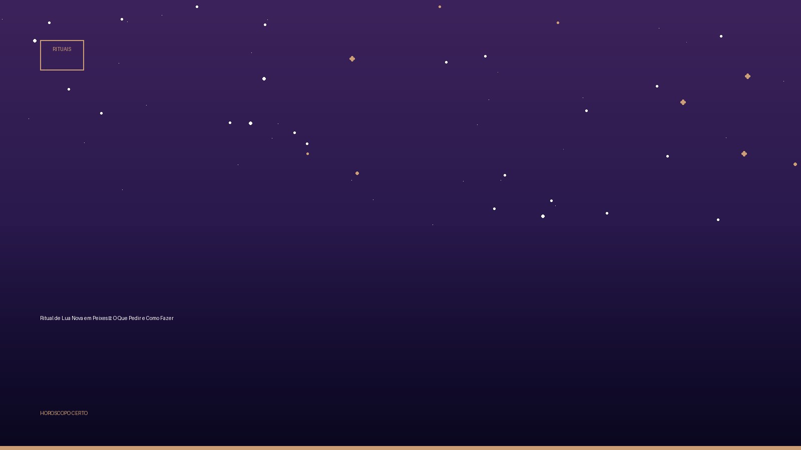 Ritual de Lua Nova em Peixes ♓: O Que Pedir e Como Fazer — Rituais no Horoscopo Certo