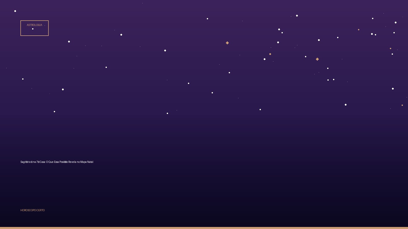 Sagitário ♐ na 7ª Casa: O Que Essa Posição Revela no Mapa Natal — Astrologia no Horoscopo Certo