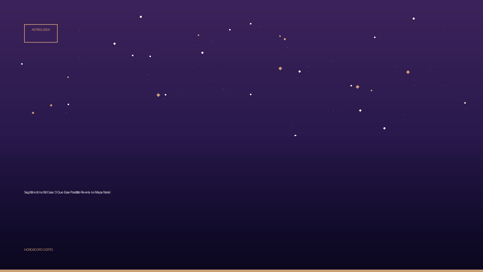 Sagitário ♐ na 9ª Casa: O Que Essa Posição Revela no Mapa Natal — Astrologia no Horoscopo Certo