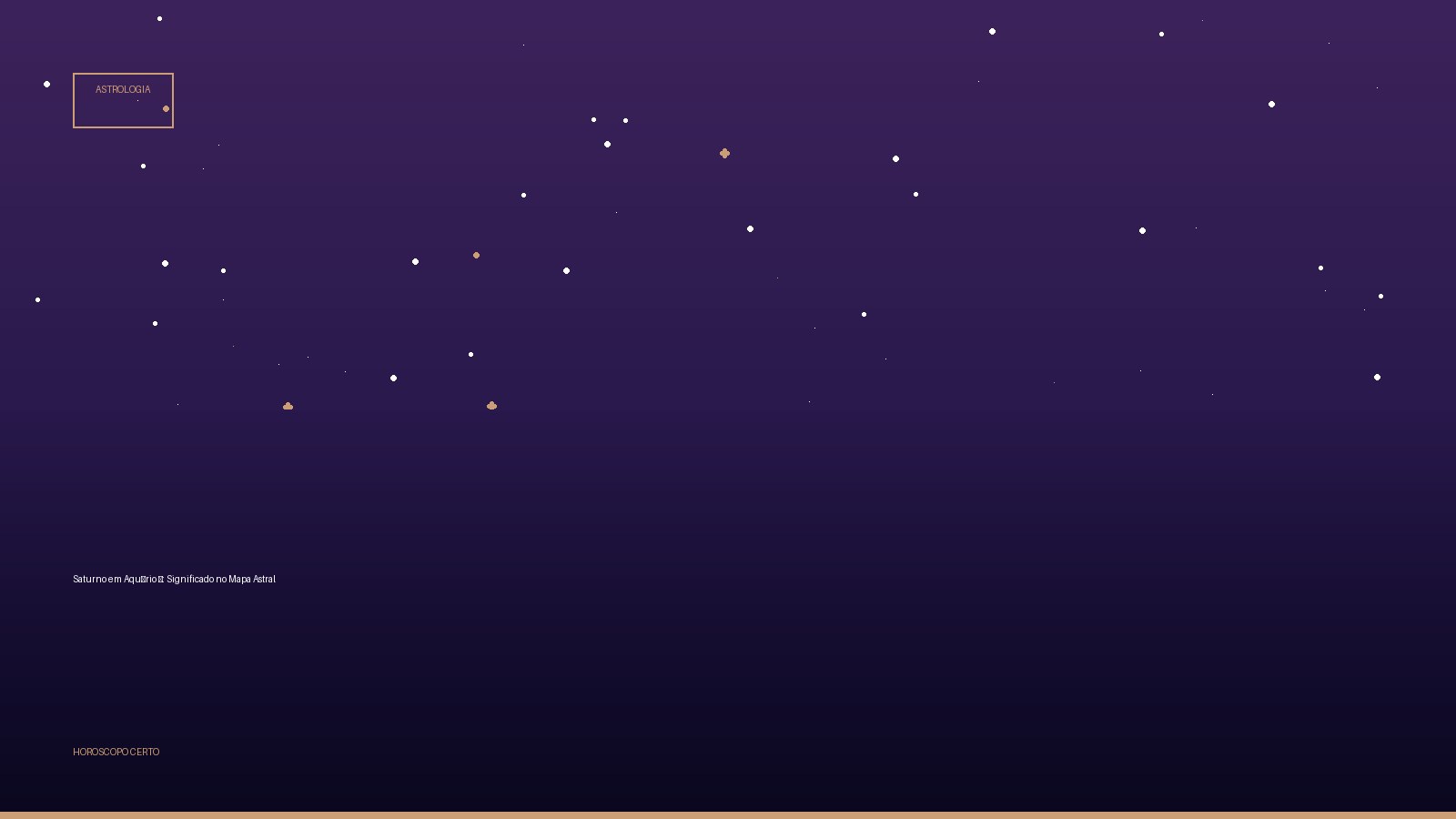 Saturno em Aquário ♒: Significado no Mapa Astral — Astrologia no Horoscopo Certo