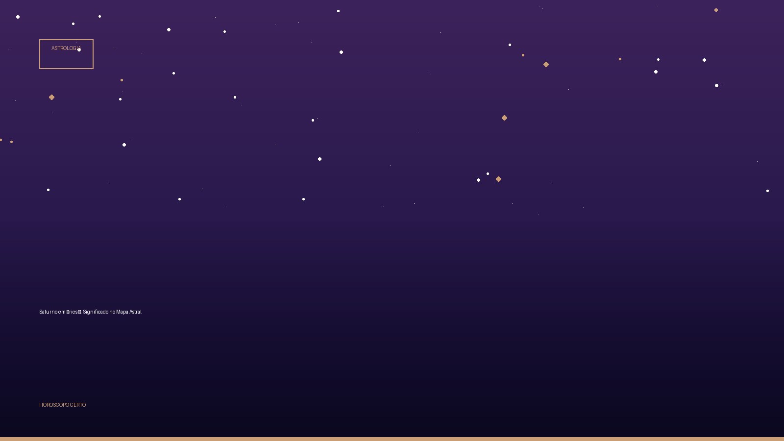 Saturno em Áries ♈: Significado no Mapa Astral — Astrologia no Horoscopo Certo
