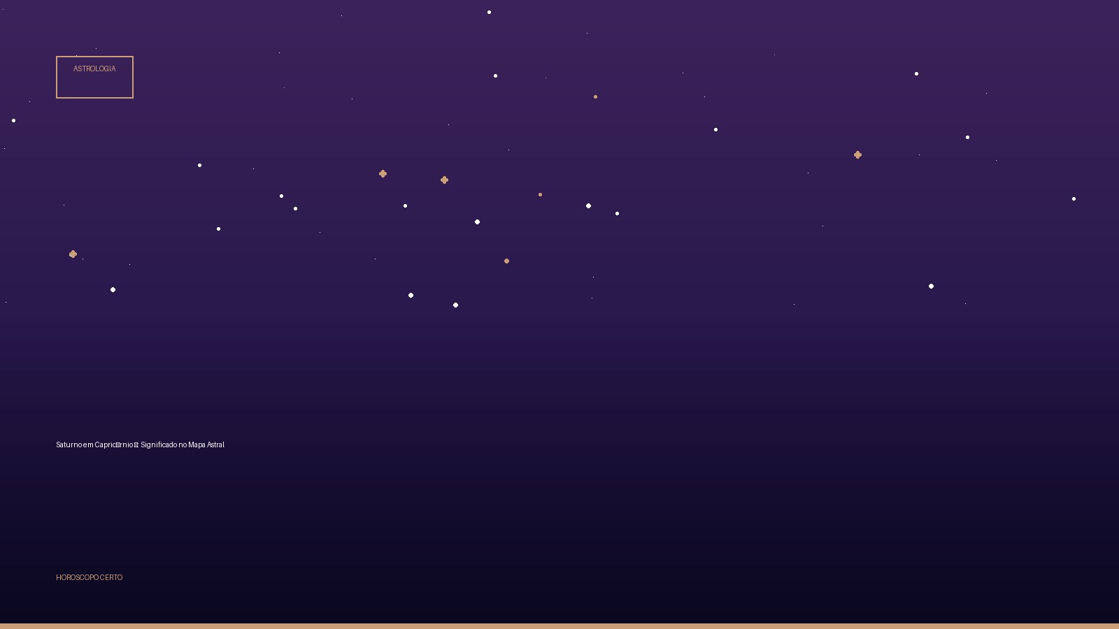 Saturno em Capricórnio ♑: Significado no Mapa Astral — Astrologia no Horoscopo Certo