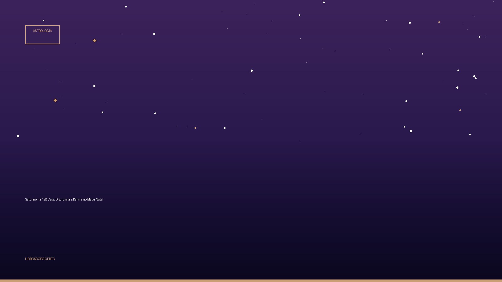 Saturno na 12ª Casa: Disciplina E Karma no Mapa Natal — Astrologia no Horoscopo Certo