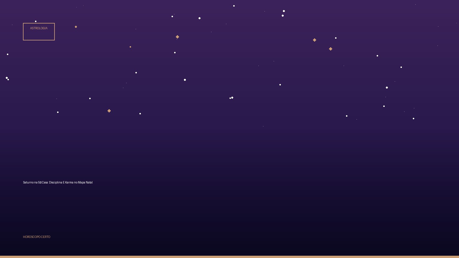 Saturno na 5ª Casa: Disciplina E Karma no Mapa Natal — Astrologia no Horoscopo Certo