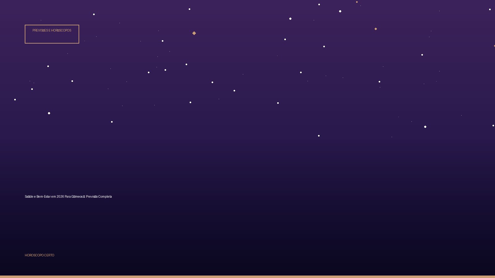 Saúde e Bem-Estar em 2026 Para Gêmeos ♊: Previsão Completa — Previsões e Horóscopos no Horoscopo Certo