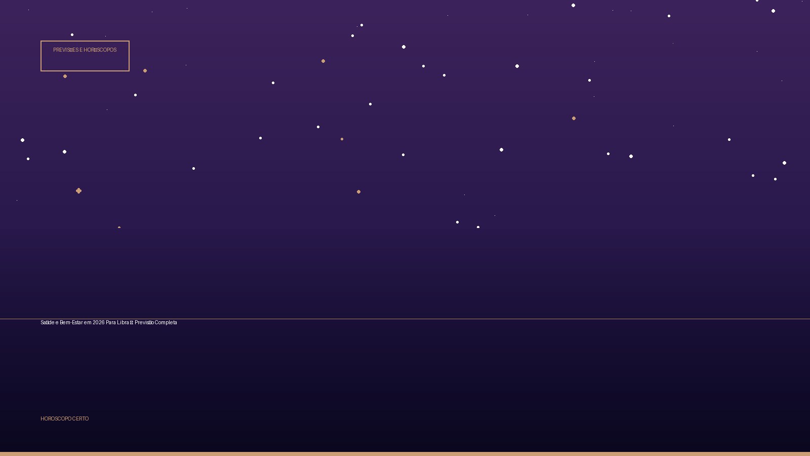 Saúde e Bem-Estar em 2026 Para Libra ♎: Previsão Completa — Previsões e Horóscopos no Horoscopo Certo