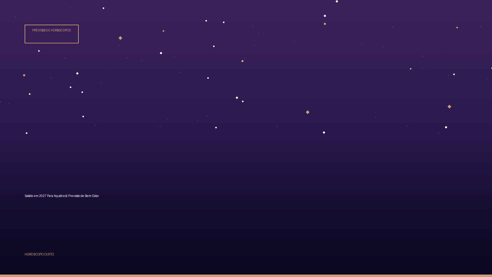 Saúde em 2027 Para Aquário ♒: Previsão de Bem-Estar — Previsões e Horóscopos no Horoscopo Certo